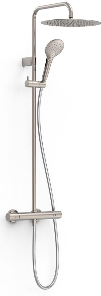 Tres Over-Wall conjunto de ducha a pared con termostato con rociador con efecto lluvia || 19039314AC