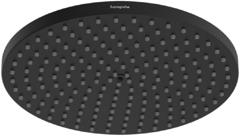 Hansgrohe Raindance ducha con efecto lluvia 24x24 cm circular negro 27623670