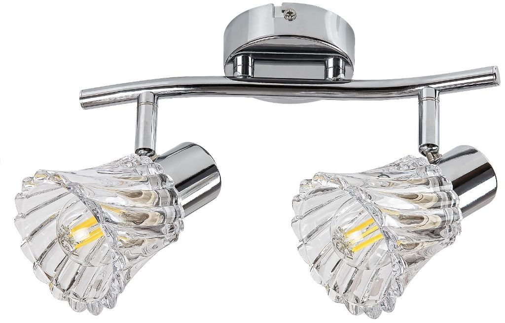 Rabalux Hestia lámpara de techo 2x40 W cromo-transparente 5300