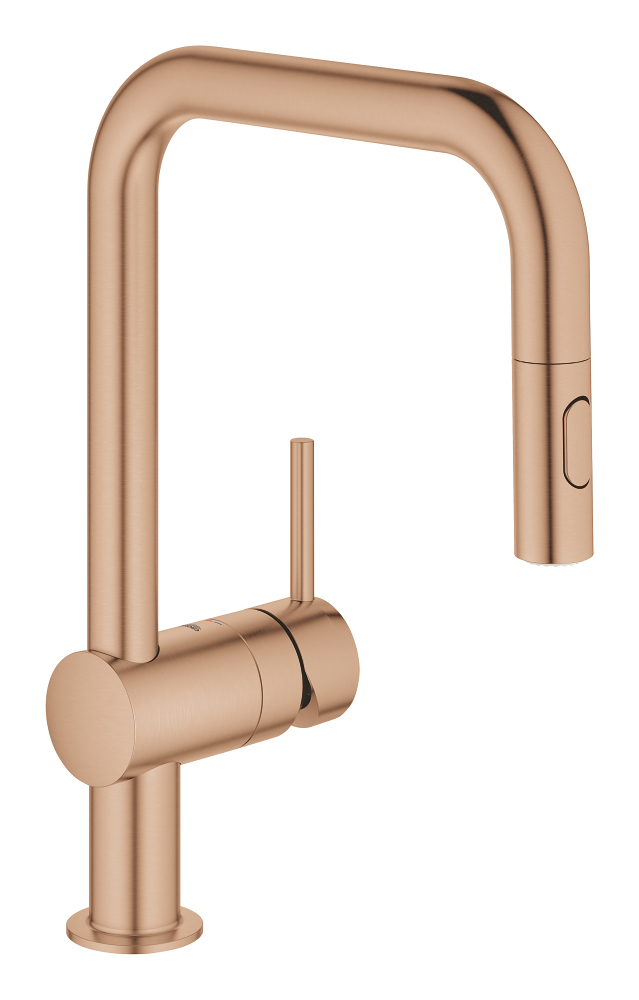 Grohe Minta grifo de cocina de pie Brushed Warm Sunset 32322DL2