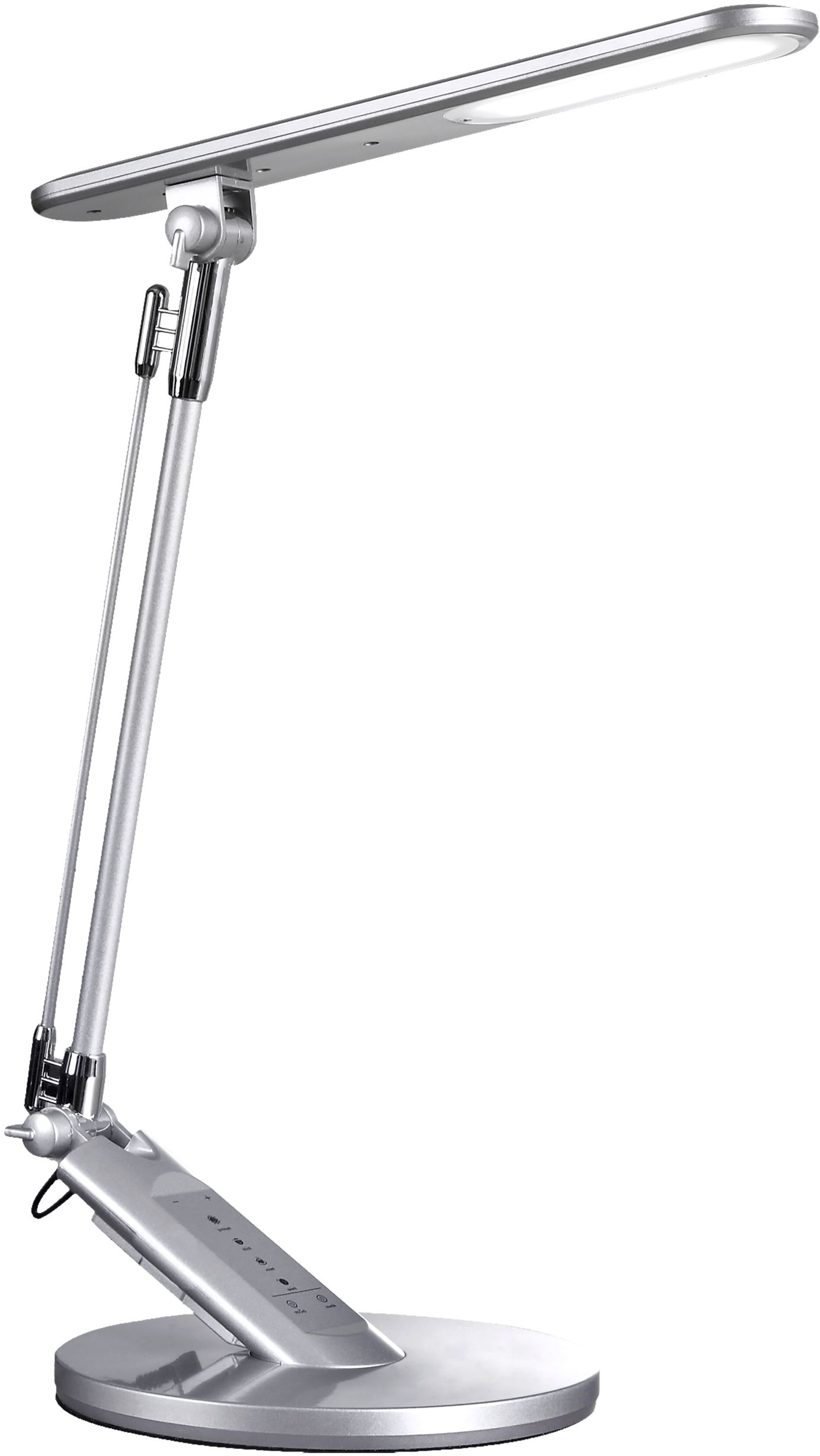 Goldlux Optimum lámpara para escritorio 1x7 W plata 324986