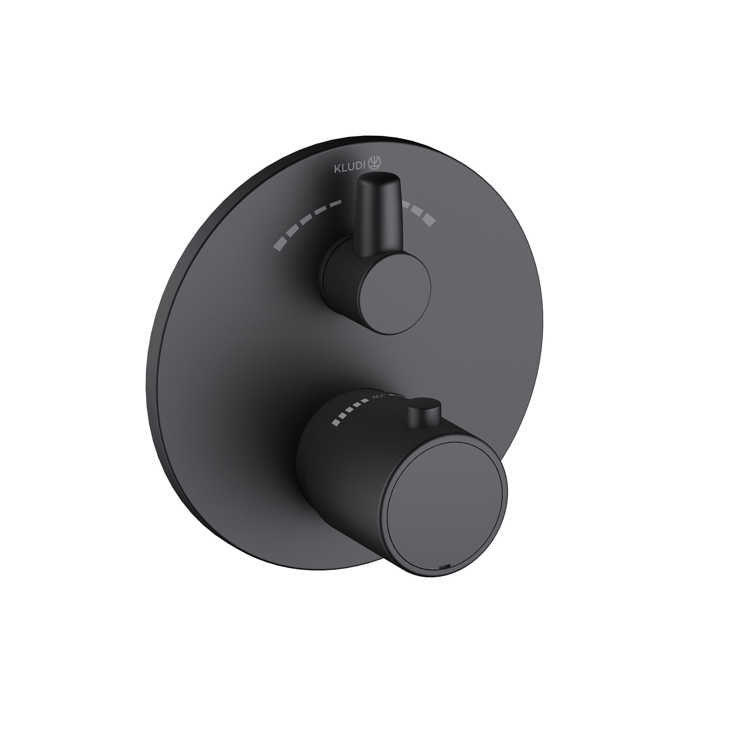 Kludi Zenta SL grifo de bañera y ducha empotrado con termostato negro 388103945