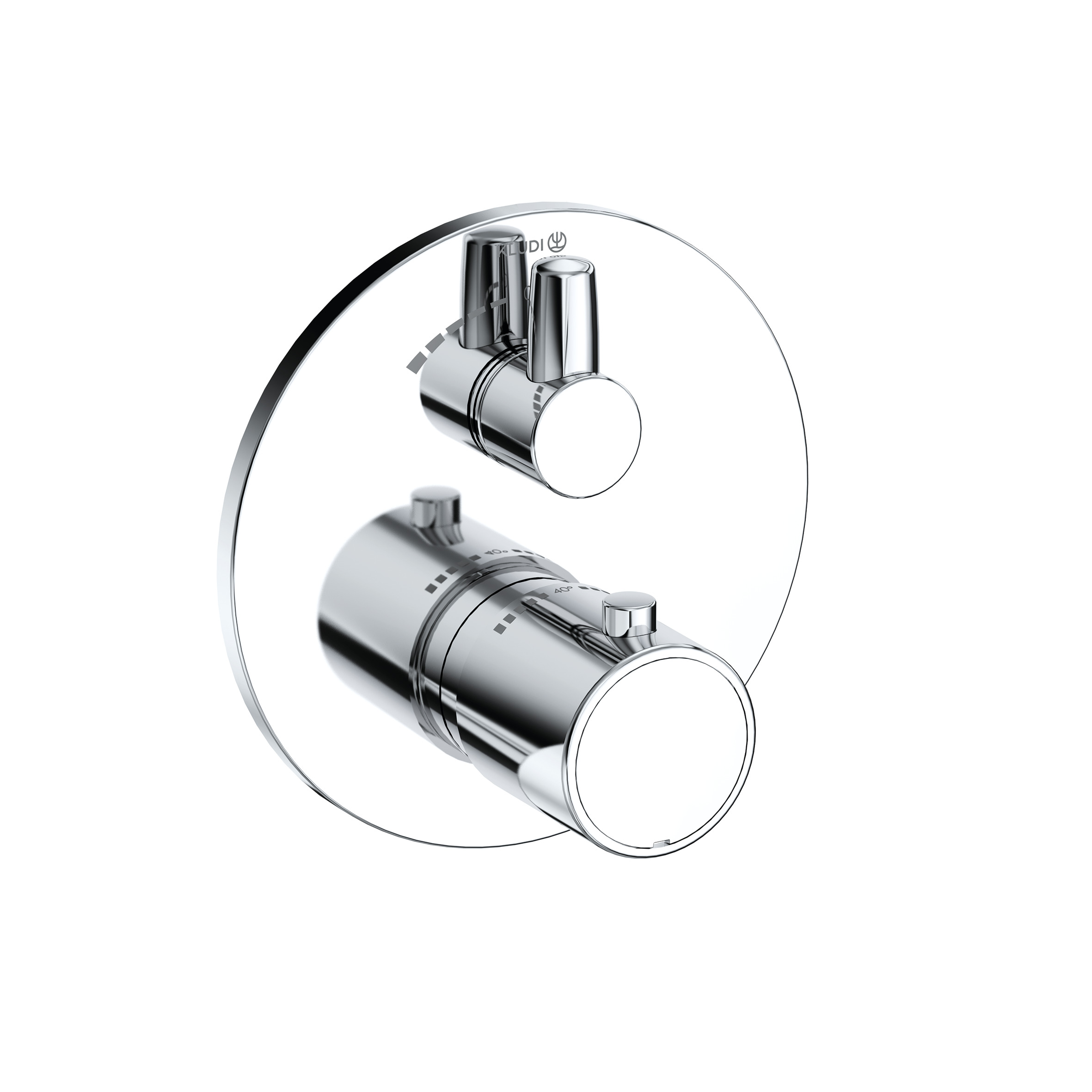 Kludi Zenta SL grifo para ducha empotrado con termostato cromo 388850545