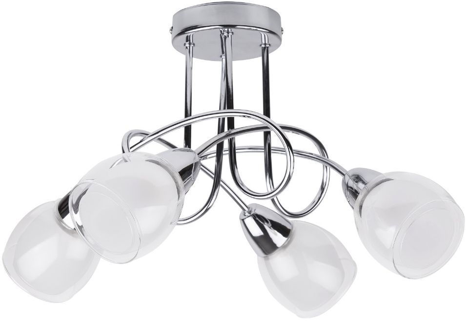 Rabalux Dave lámpara de techo 4x40 W blanco-cromo 6083