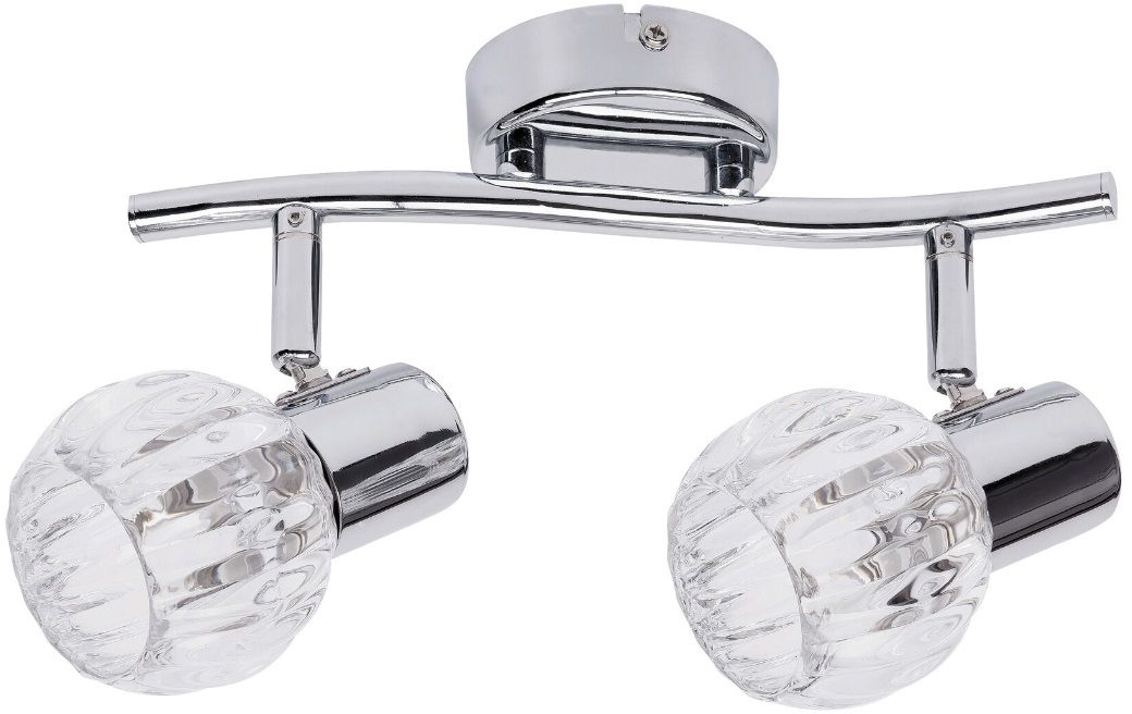 Rabalux Lauren lámpara de techo 2x40 W cromo-transparente 6092