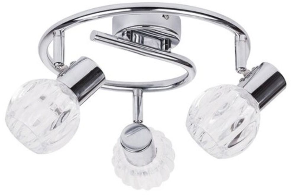 Rabalux Lauren lámpara de techo 3x40 W cromo-transparente 6093