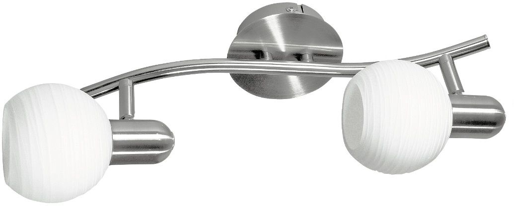 Rabalux Aurel lámpara de techo 2x40 W blanco-cromo-satinado 6342