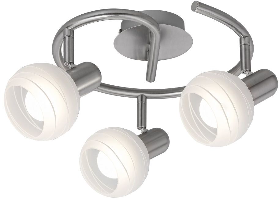 Rabalux Aurel lámpara de techo 3x40 W blanco-cromo-satinado 6343