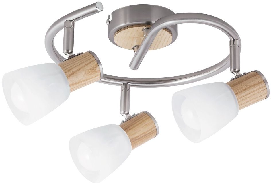 Rabalux Gavin lámpara de techo 3x40 W blanco-cromo-satinado 6488