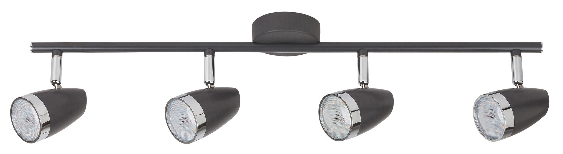 Rabalux Karen lámpara de techo 4x4 W negro-cromo 6515