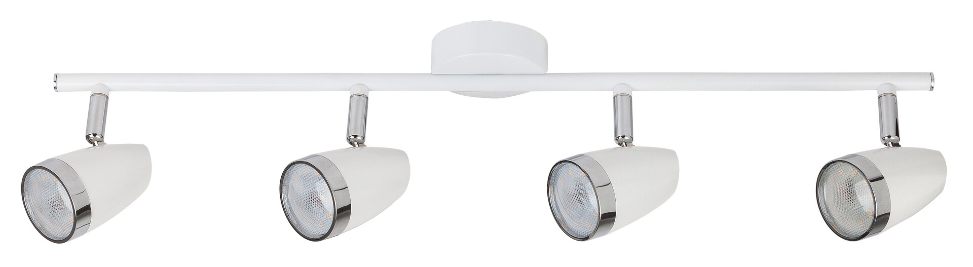 Rabalux Karen lámpara de techo 4x4 W blanco-cromo 6669