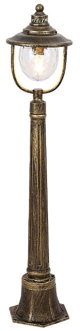 Rabalux Barcelona lámpara de pie para exteriores 1x60 W transparente-oro 8679