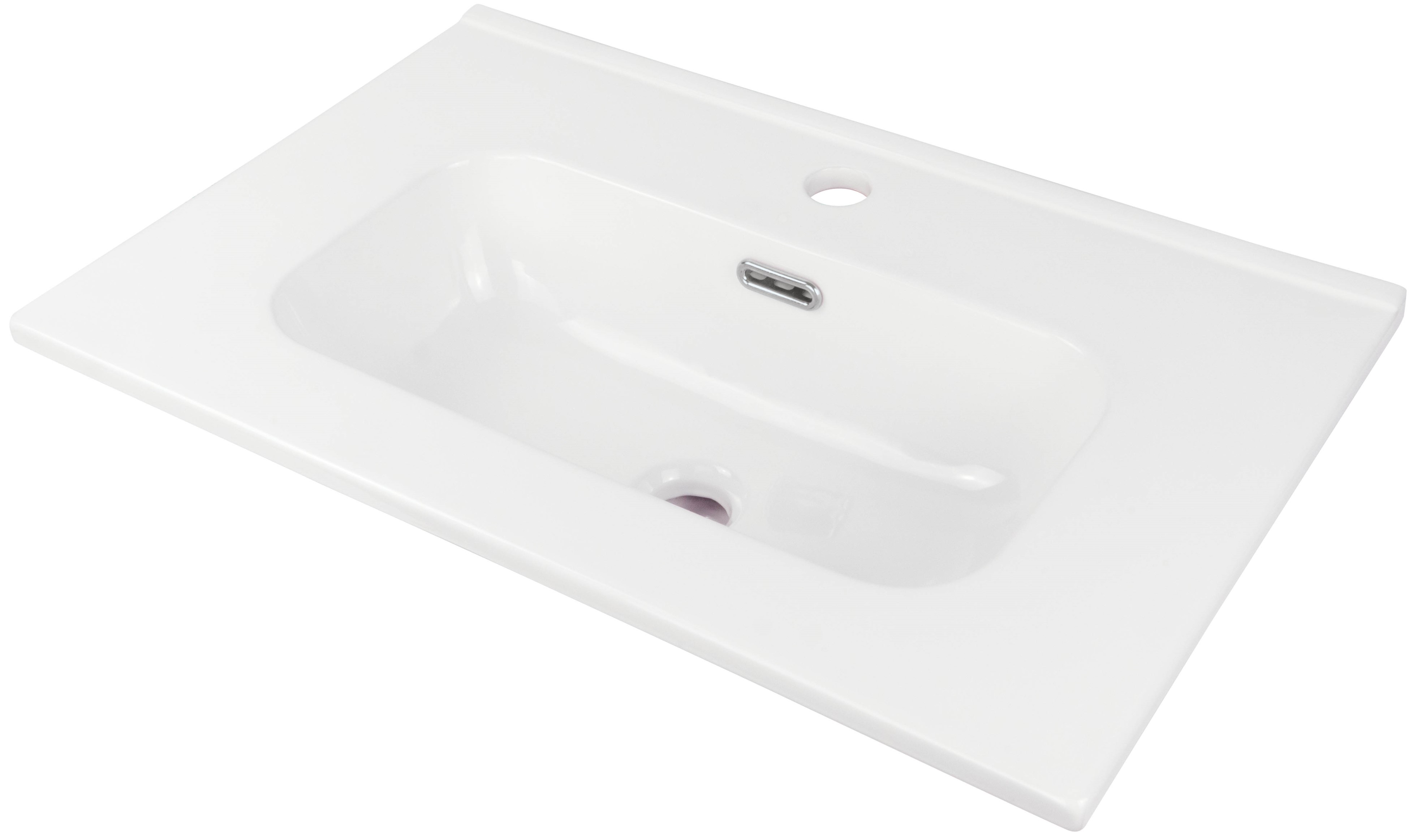 Deante Tubo lavabo 60x38.5 cm rectangular para mueble-empotrado blanco CTU_6U6M