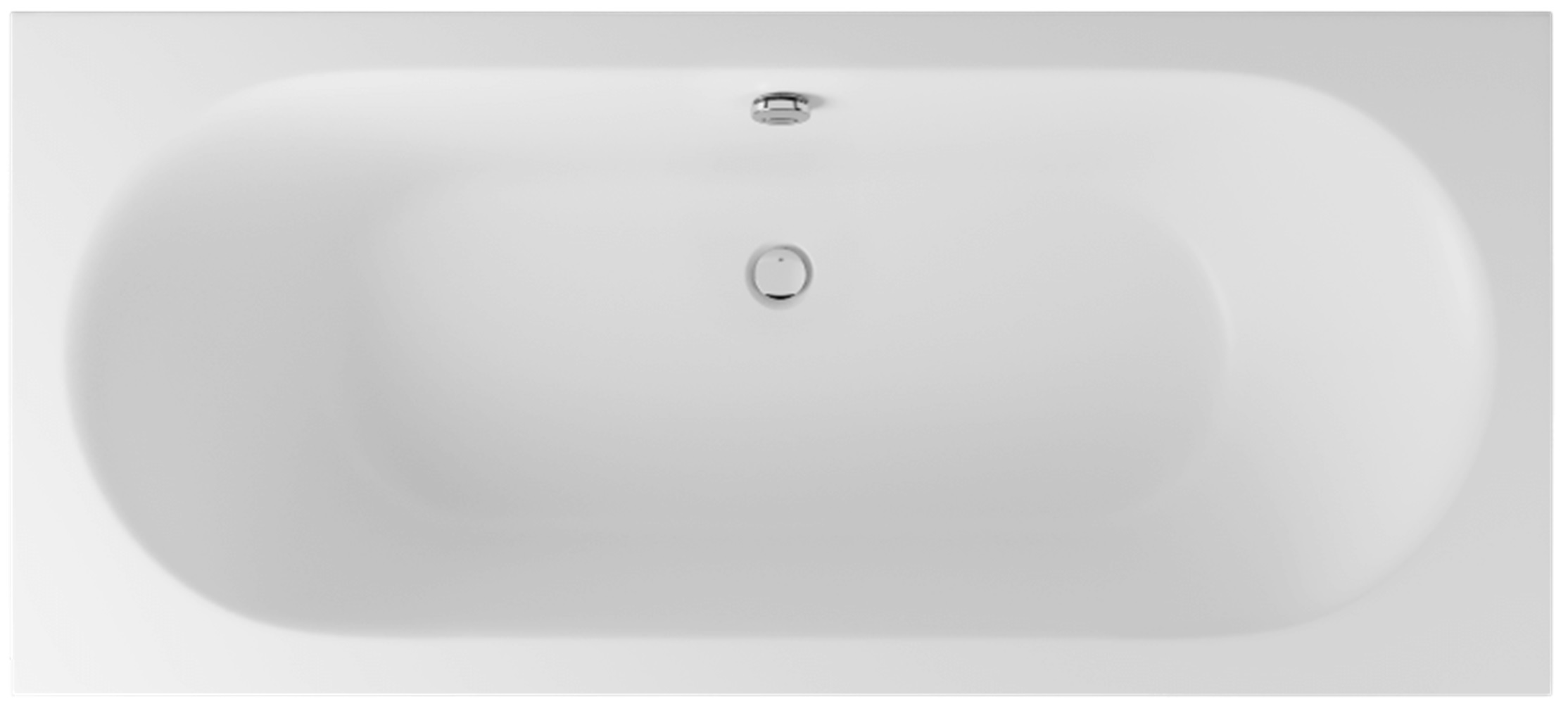 Excellent Oceana bañera rectangular slim 160x75 cm blanco WAEX.OCE16EDMS