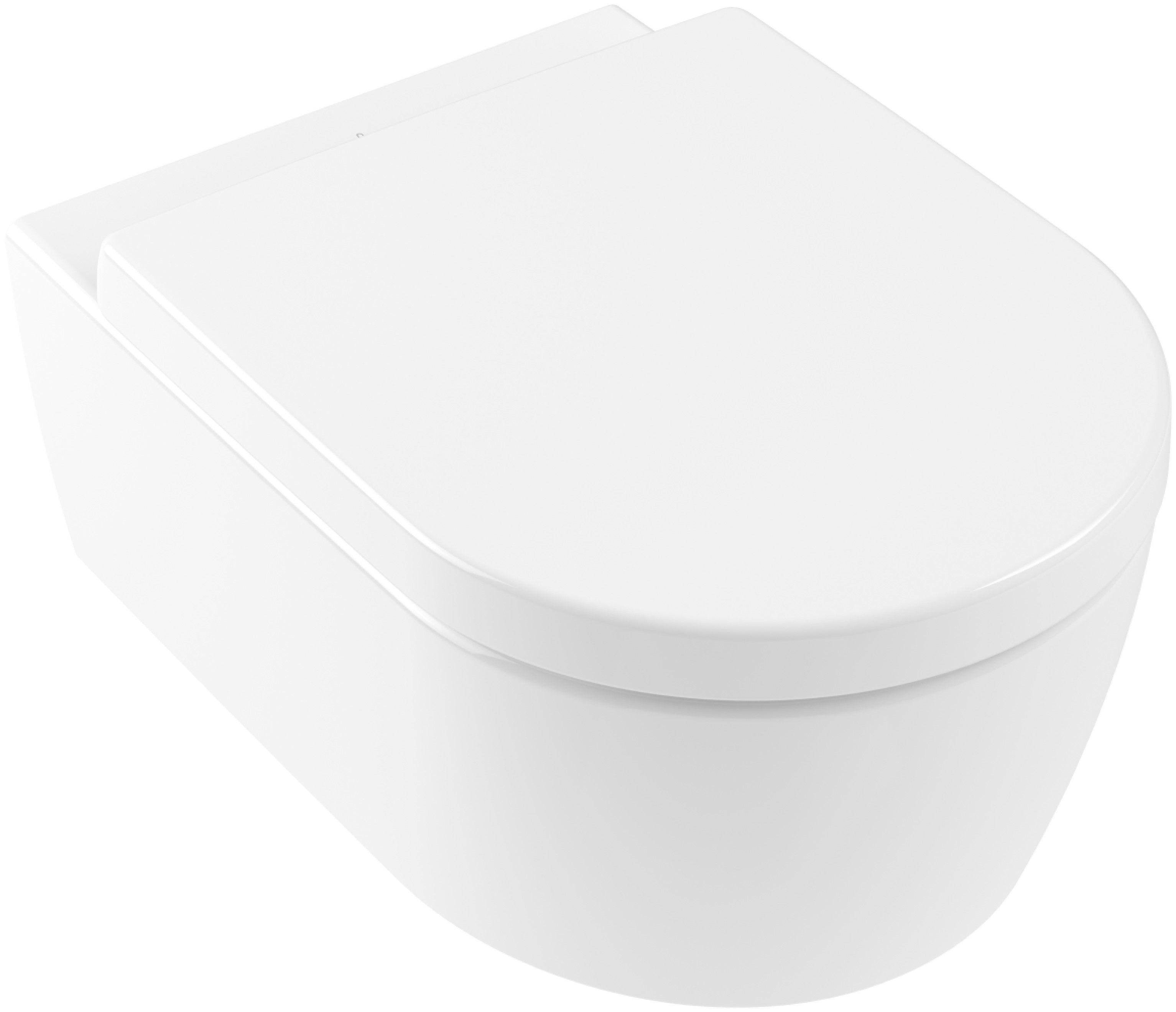 Conjunto taza de inodoro Villeroy & Boch Avento 5656R001, tapa de inodoro Villeroy & Boch Avento 9M77C101