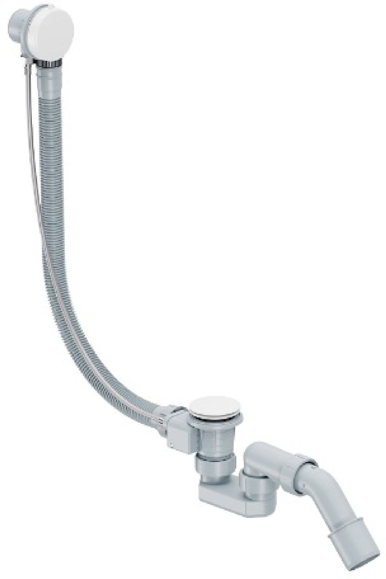Excellent Simple sifón con rebosadero blanco ARIN.3180WH