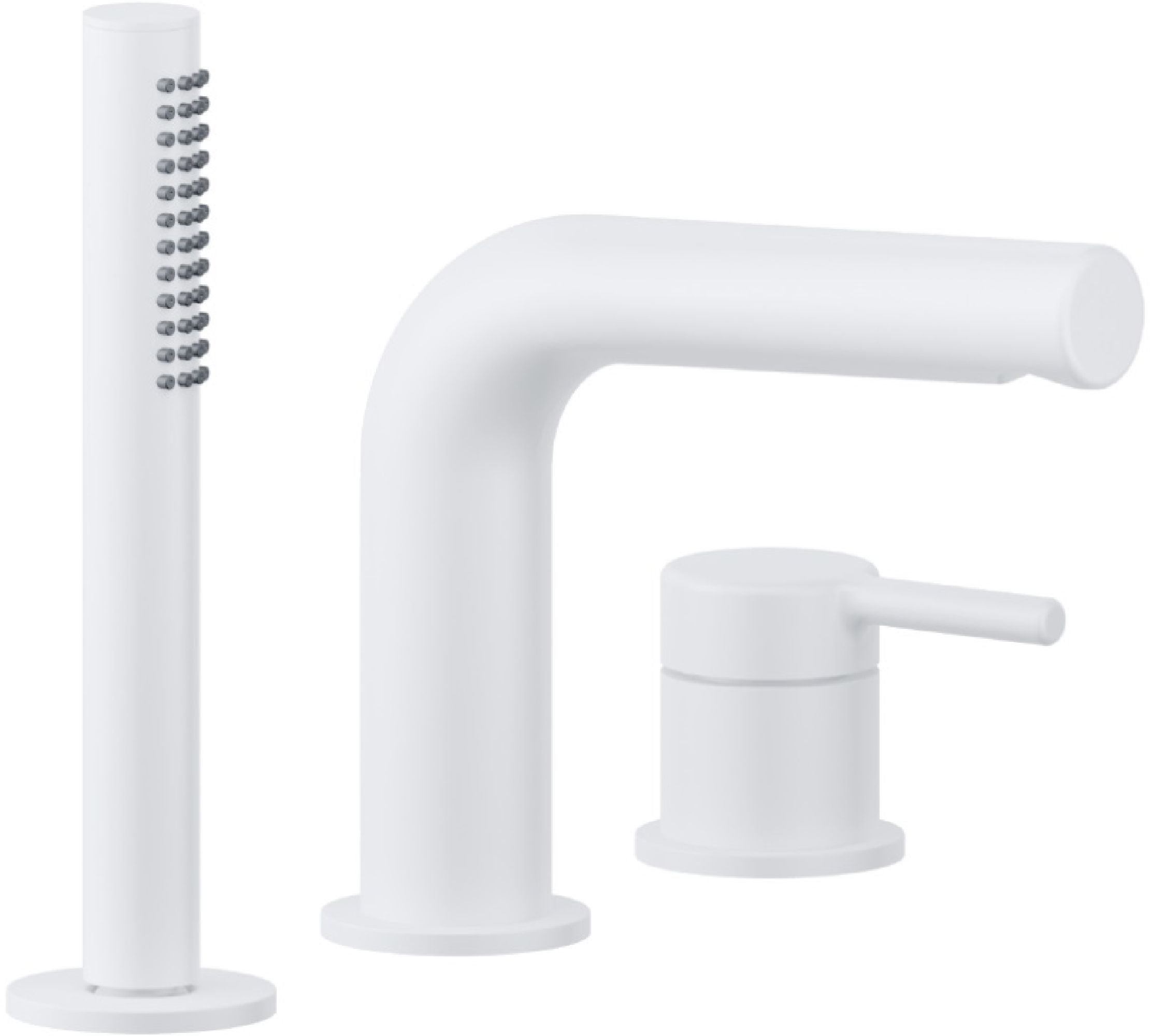 Excellent Pi grifo de bañera y ducha en bañera blanco AREX.1234WH