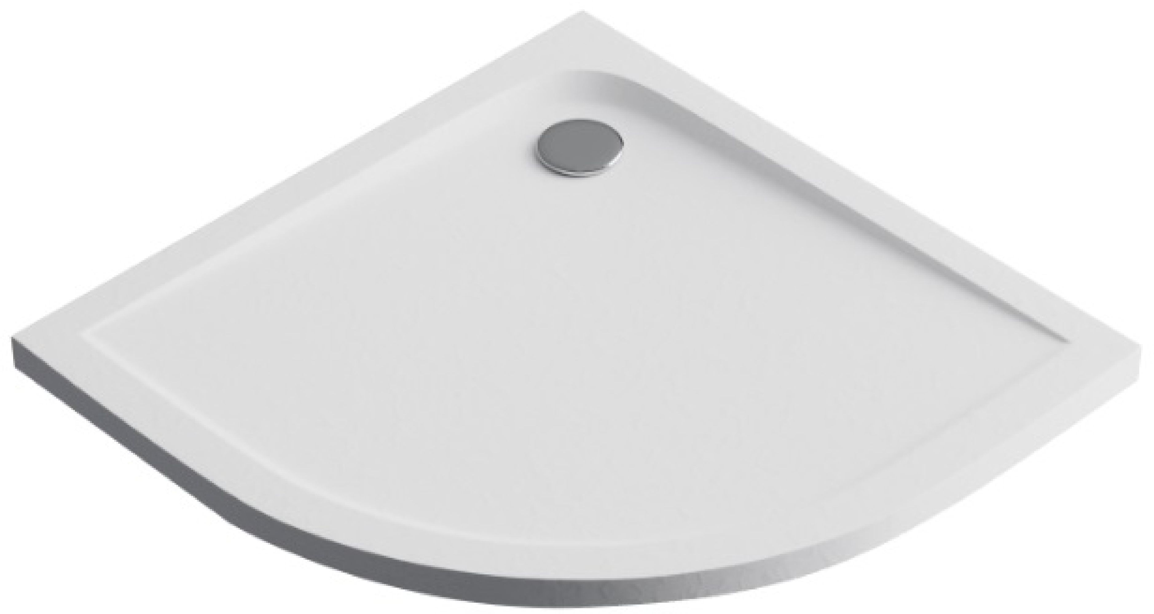 Excellent Sense X plato de ducha semicircular 90x90 cm blanco BREX.1404090090WHN