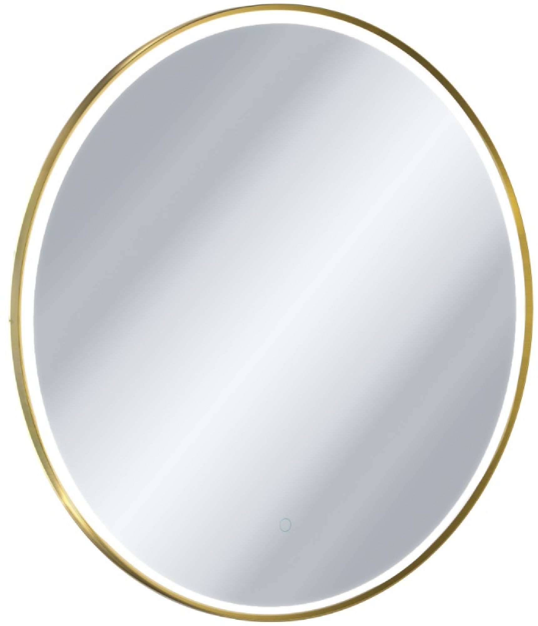 Excellent Corido espejo 80x80 cm circular con iluminación con lámina calefactora dorado DOEX.CO080.GB