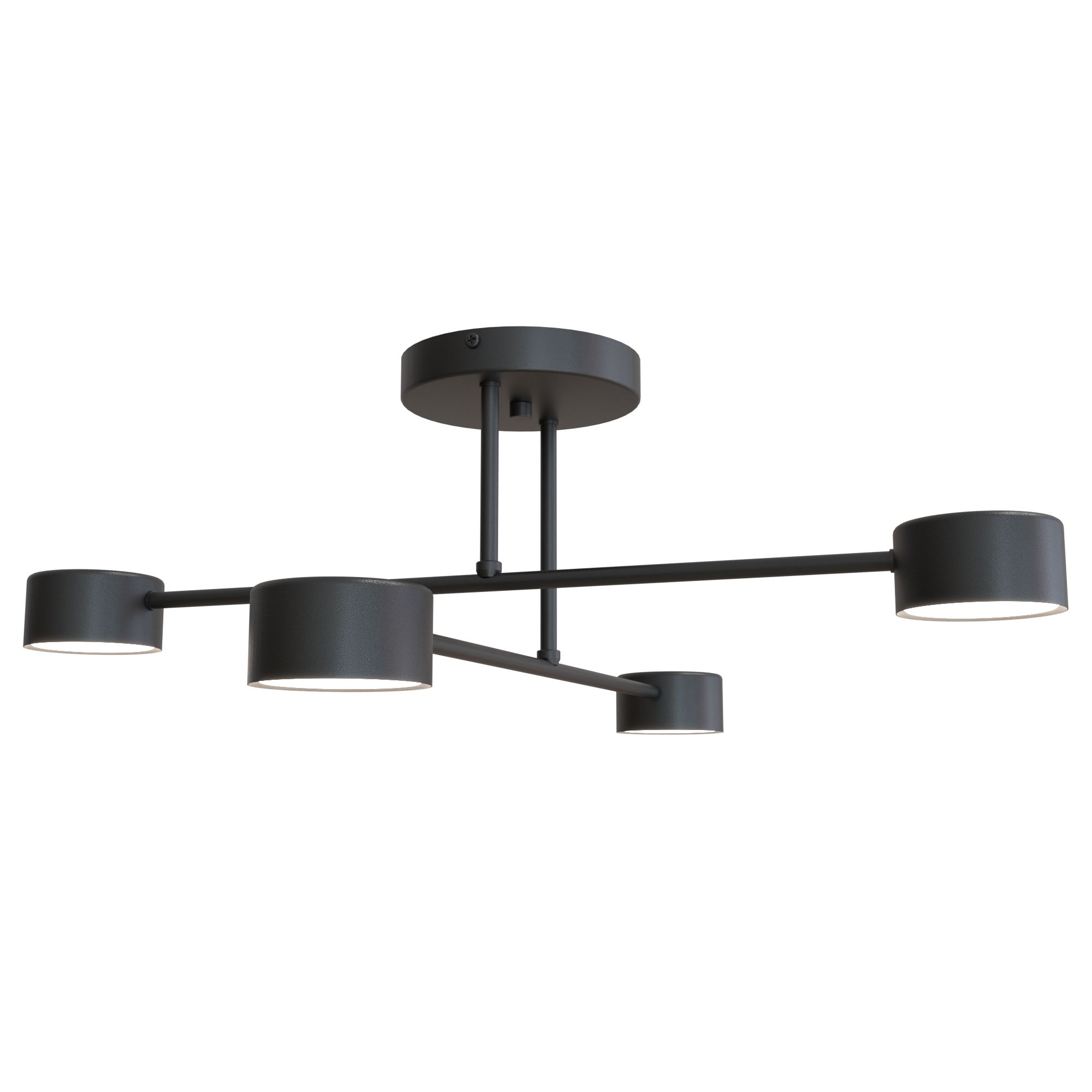 Emibig Halo lámpara de techo 4x10 W negro 1355/4