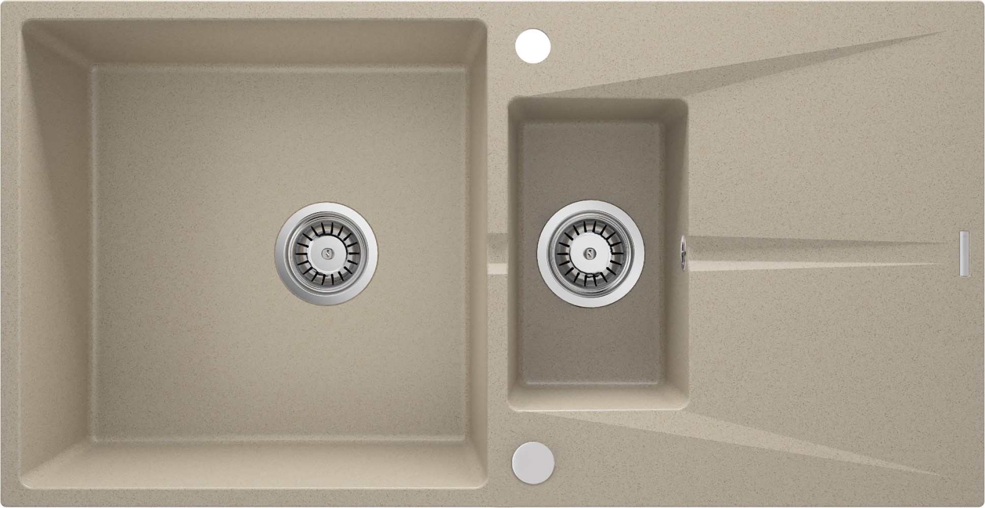 Deante Corio fregadero de granito 97x50 cm beige ZRC_7513