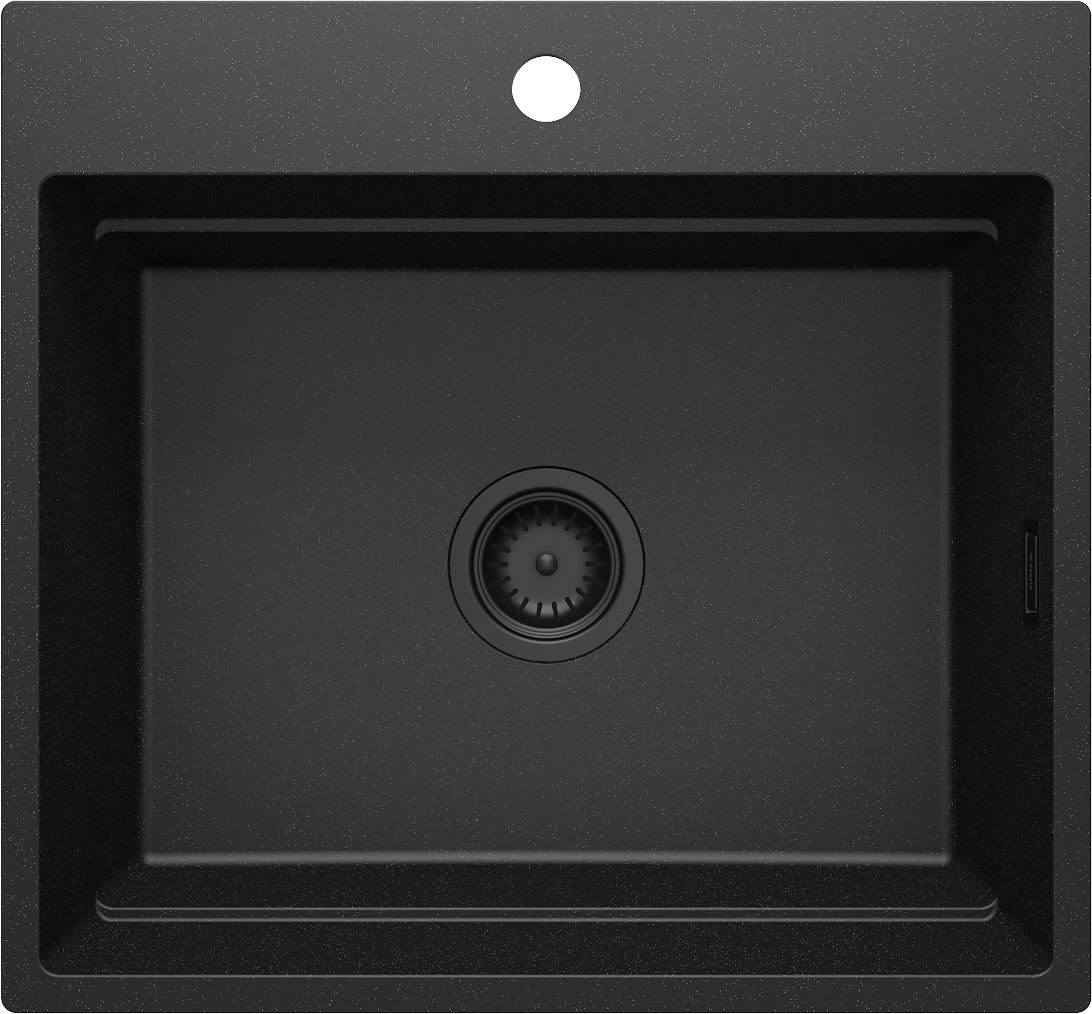 Deante Magnetic fregadero de granito 56x52 cm gris/grafito/ónix ZRM_G10A