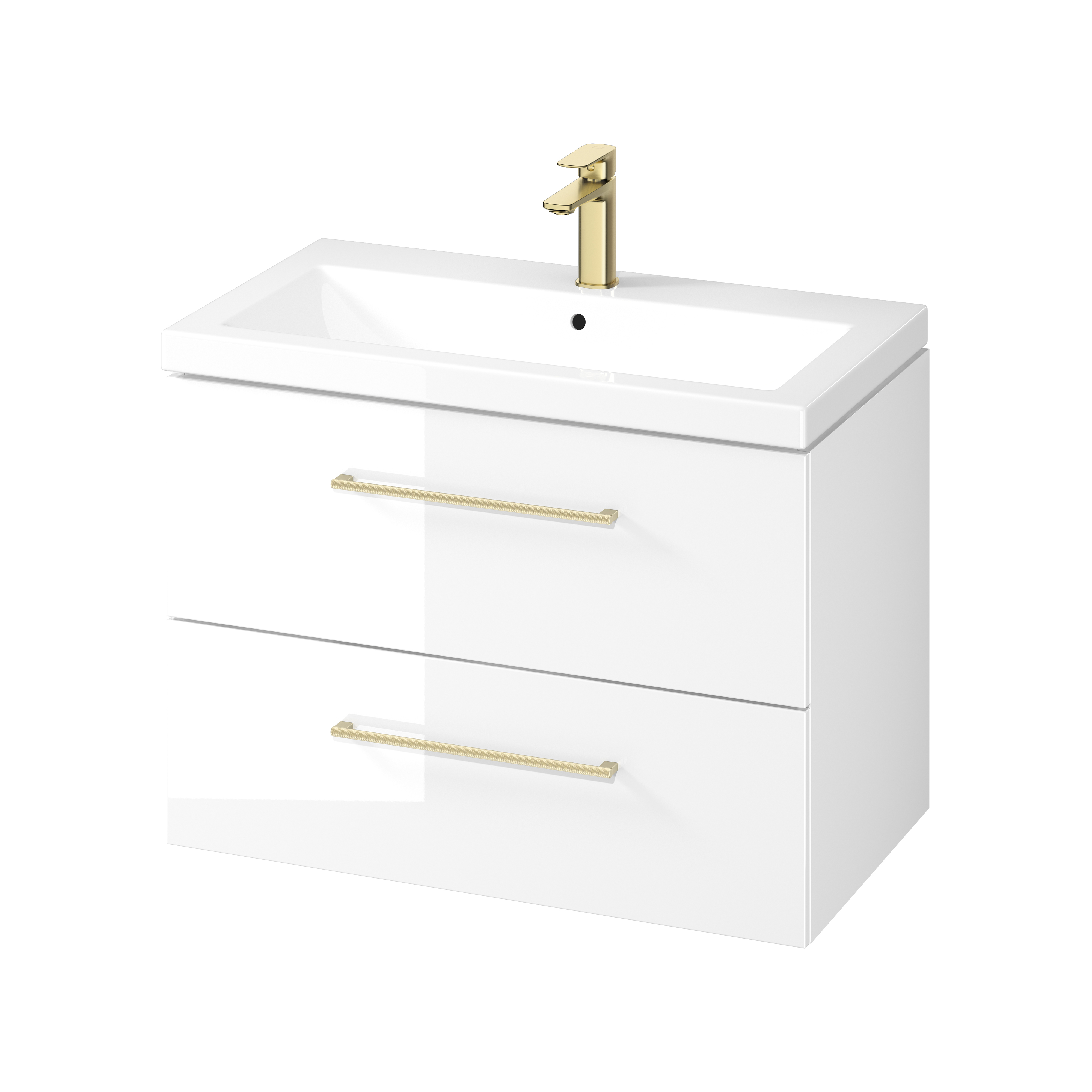 Cersanit Larga lavabo con mueble 80 cm blanco S801-575