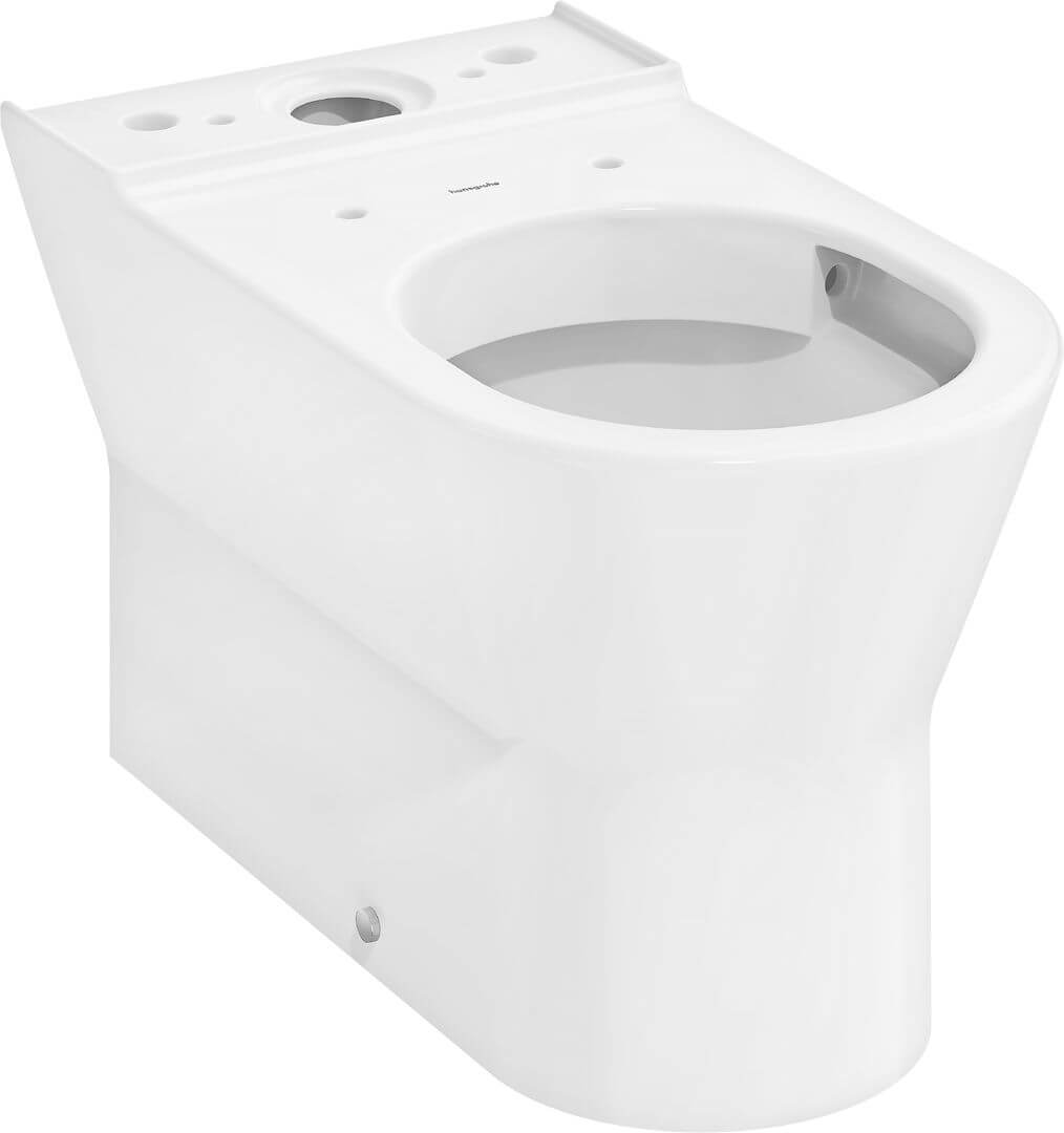 Hansgrohe EluPura Original Q taza de inodoro de pie sin reborde blanco brillante 60135450