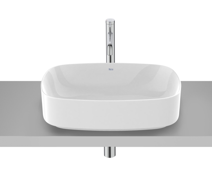 Roca Ona lavabo 50x37 cm rectangular sobre encimera blanco A3275L0S00