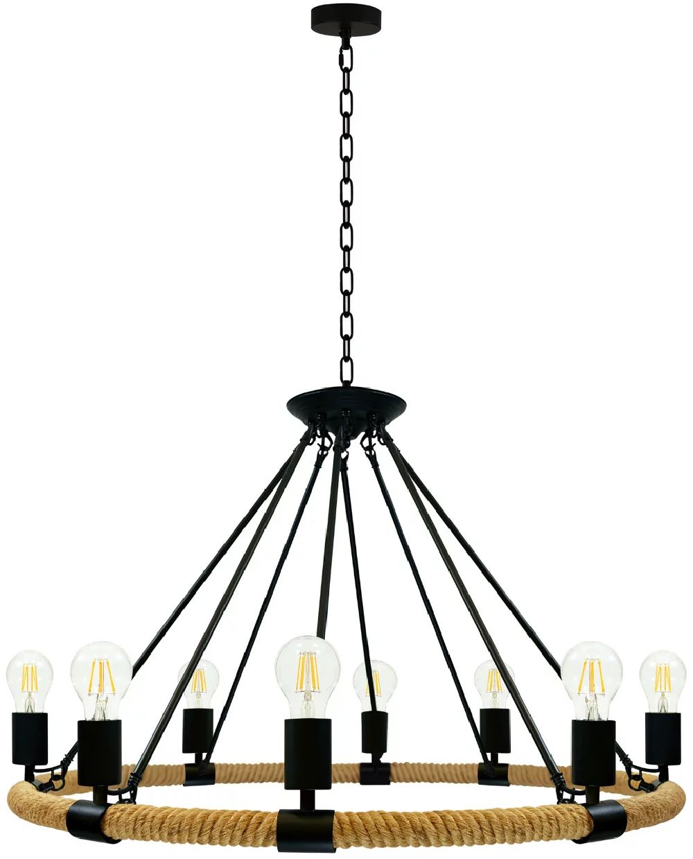 Goldlux Arthur lámpara colgante x20 W negro-beige 307927