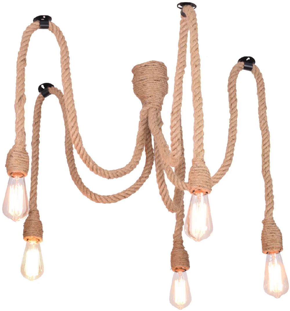Goldlux Rope lámpara colgante 5x12 W beige 312921