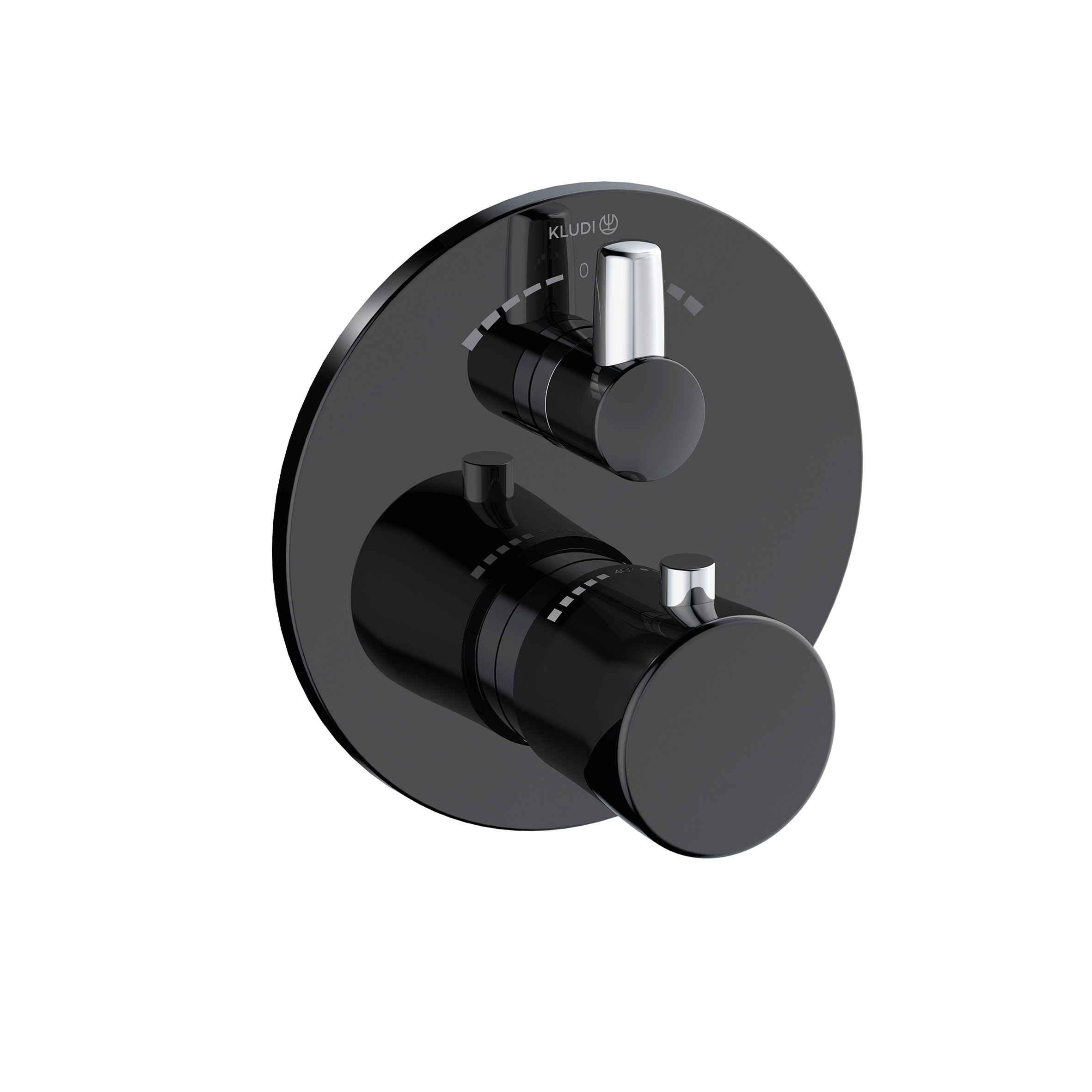 Kludi Balance grifo de bañera y ducha empotrado con termostato negro 528108775