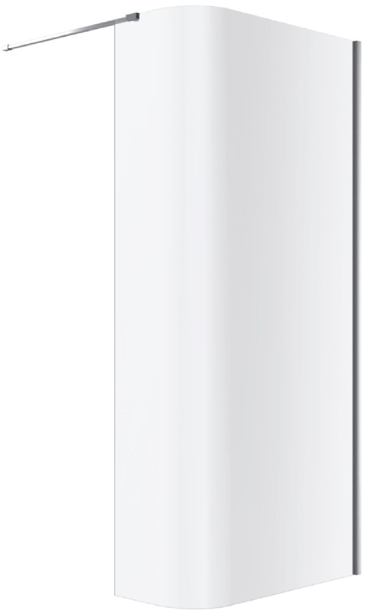 Excellent Vidoq mampara de ducha walk-in 93 cm cromo brillante/vidrio transparente KAEX.1507.930.LP.CR