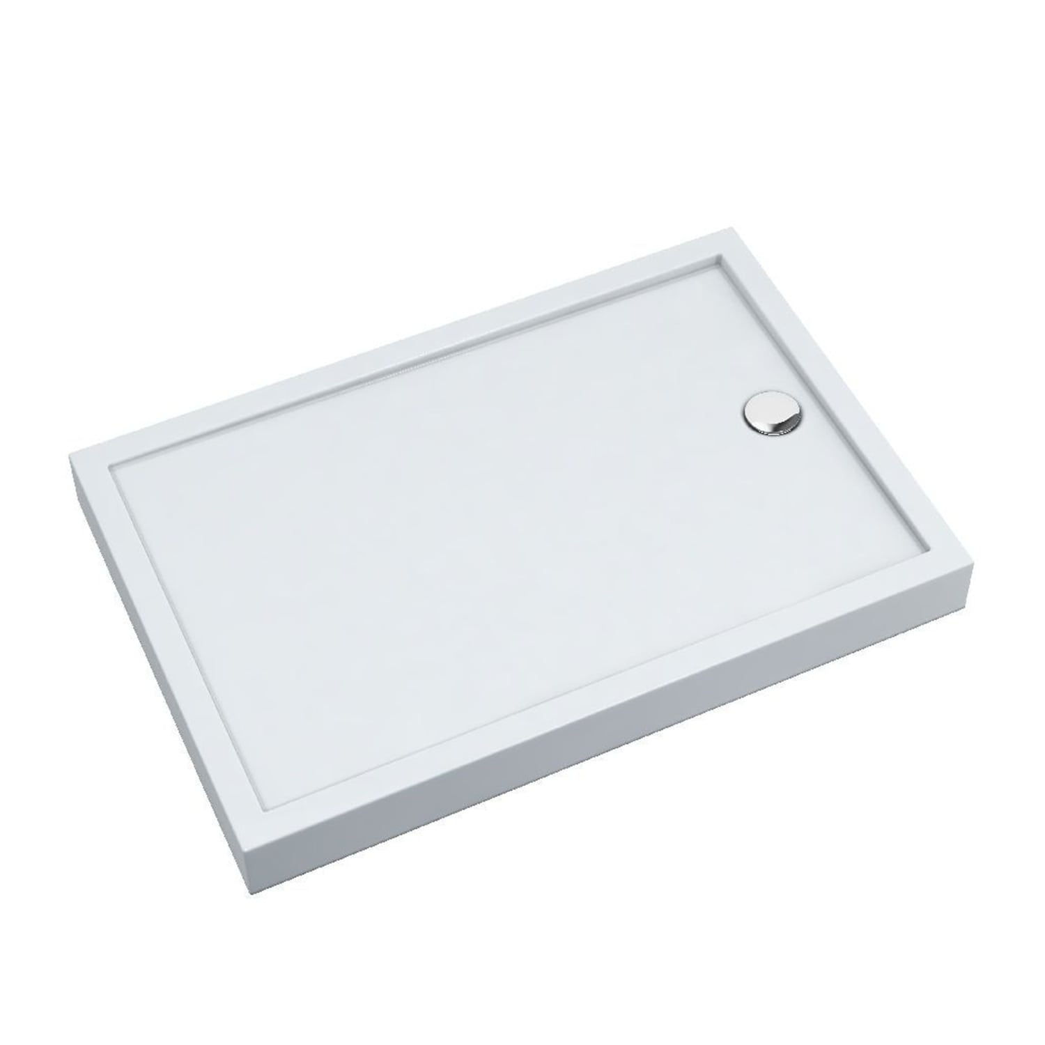 Schedline Cameron Smooth White plato de ducha rectangular 130x80 cm blanco 3ST.C2P-80130
