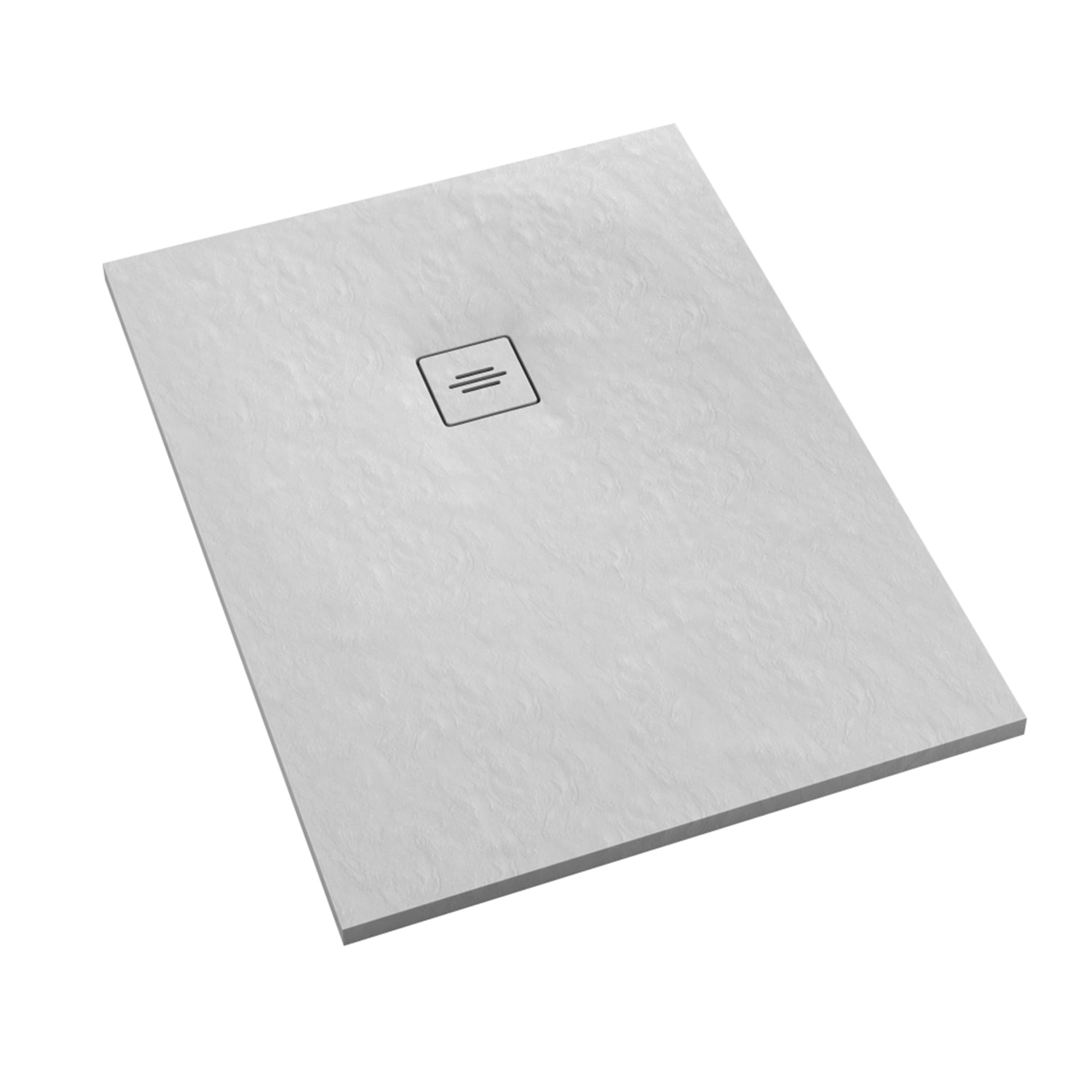 Schedline Protos White Stone plato de ducha rectangular + rejilla 110x90 cm blanco 3SP.P1P-90110/B/ST-M1/B/ST
