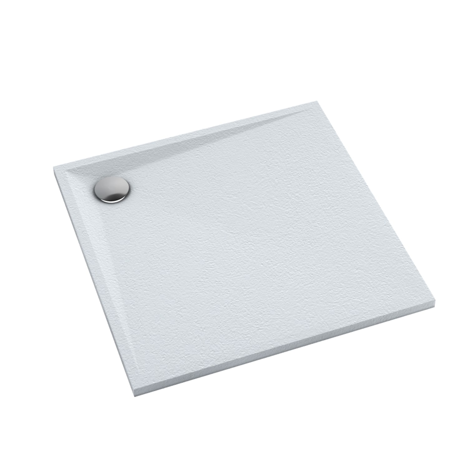 Schedline Libra White Stone plato de ducha cuadrado 90x90 cm blanco 3SP.L1K-9090/B/ST