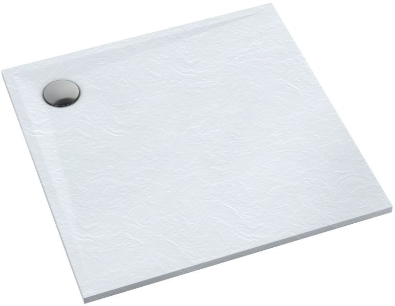 Schedline Libra White Stone plato de ducha cuadrado 90x90 cm blanco 3SP.L1K-9090/B/ST