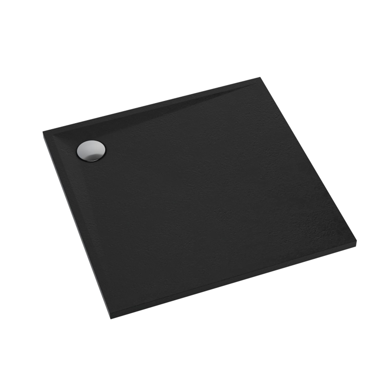 Schedline Libra Black Stone plato de ducha cuadrado 90x90 cm negro 3SP.L1K-9090/C/ST