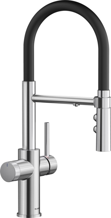 Blanco Catris-S grifo para filtro de agua de pie acero inoxidable-negro 526706