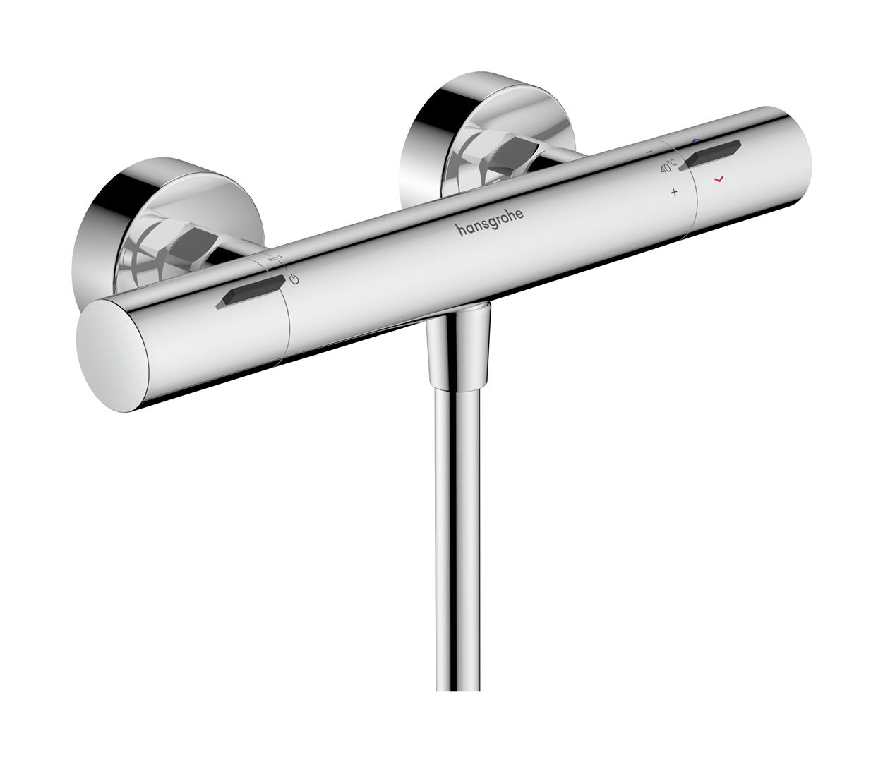 Hansgrohe Ecostat Fine grifo para ducha a pared con termostato cromo 13323000