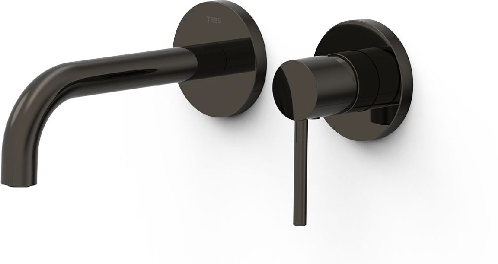 Tres Study Exclusive grifo para lavabo empotrado negro 26230021KM