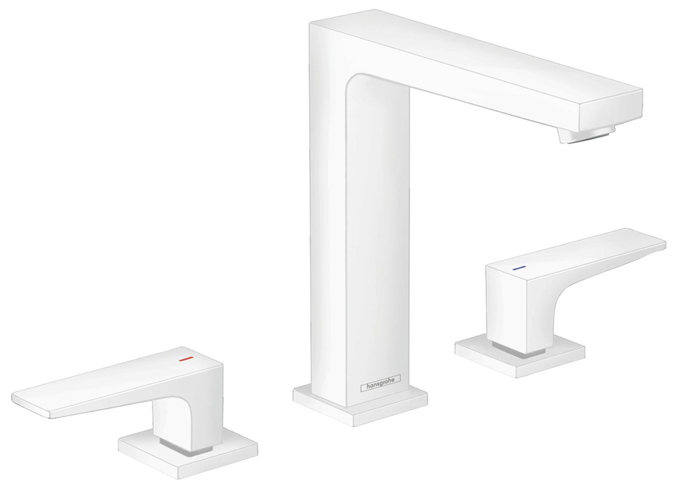 Hansgrohe Metropol grifo para lavabo de pie blanco 32515700