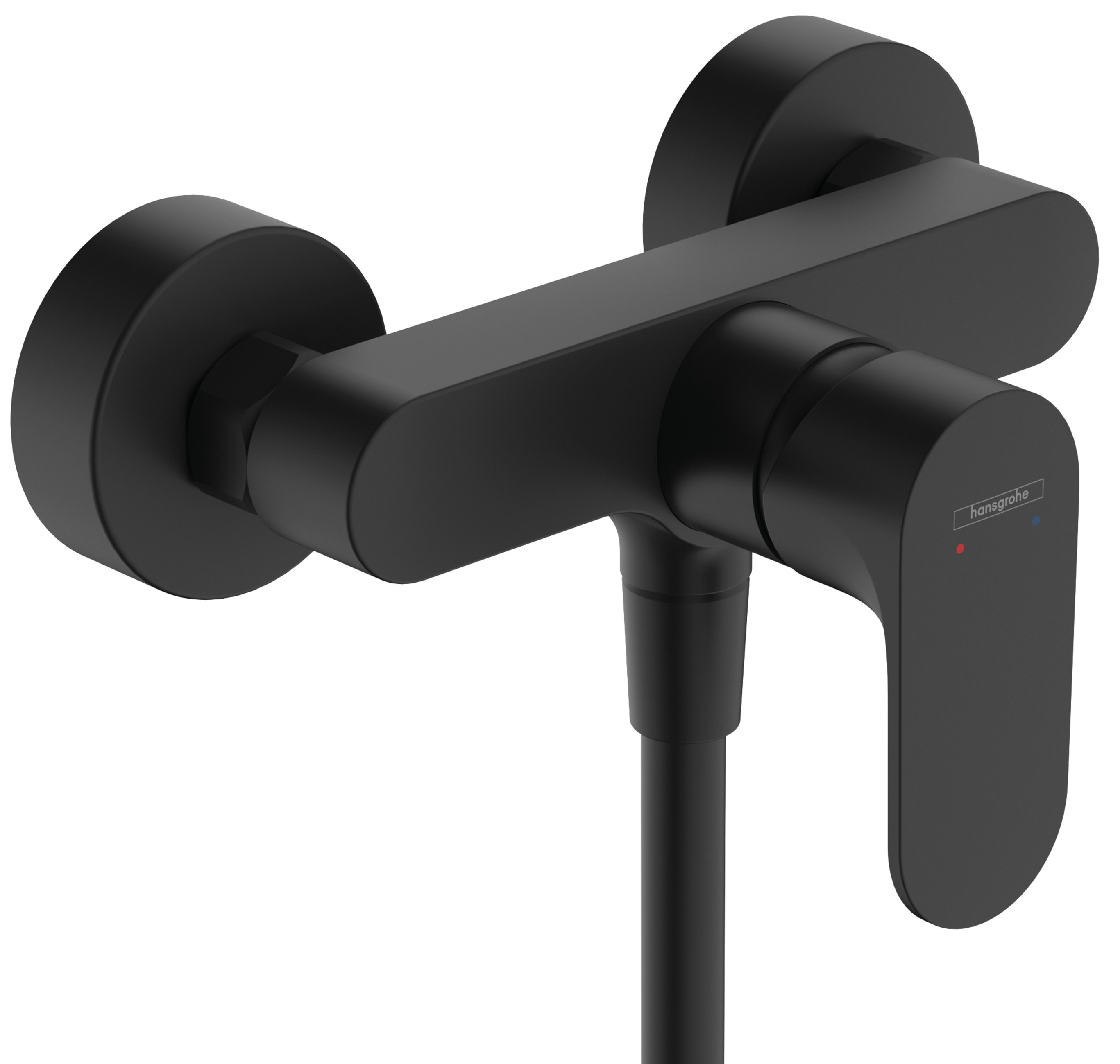 Hansgrohe Rebris S grifo para ducha a pared negro 72640670
