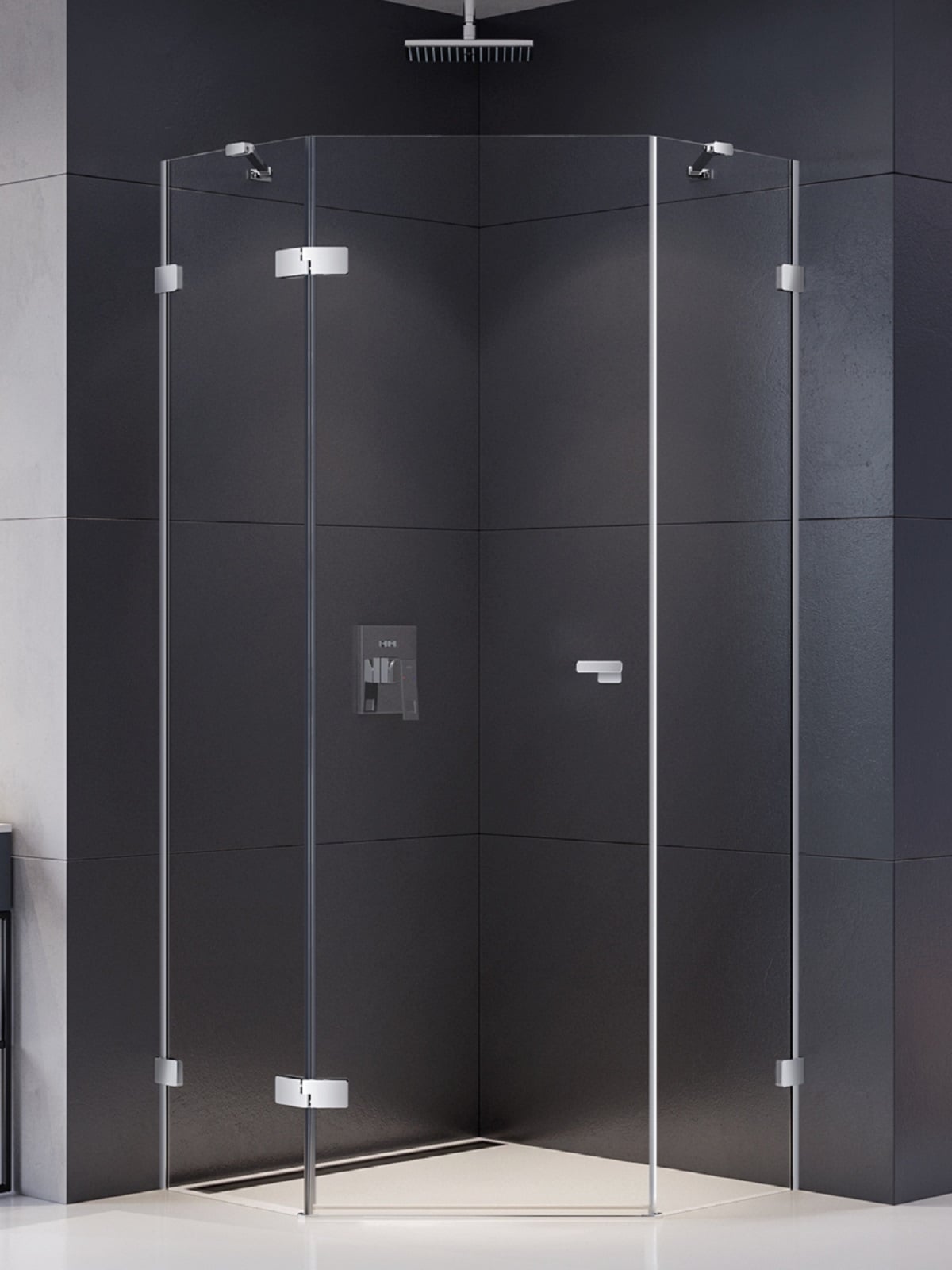 New Trendy Eventa cabina de ducha 90x90 cm cromo brillo/vidrio transparente EXK-4613