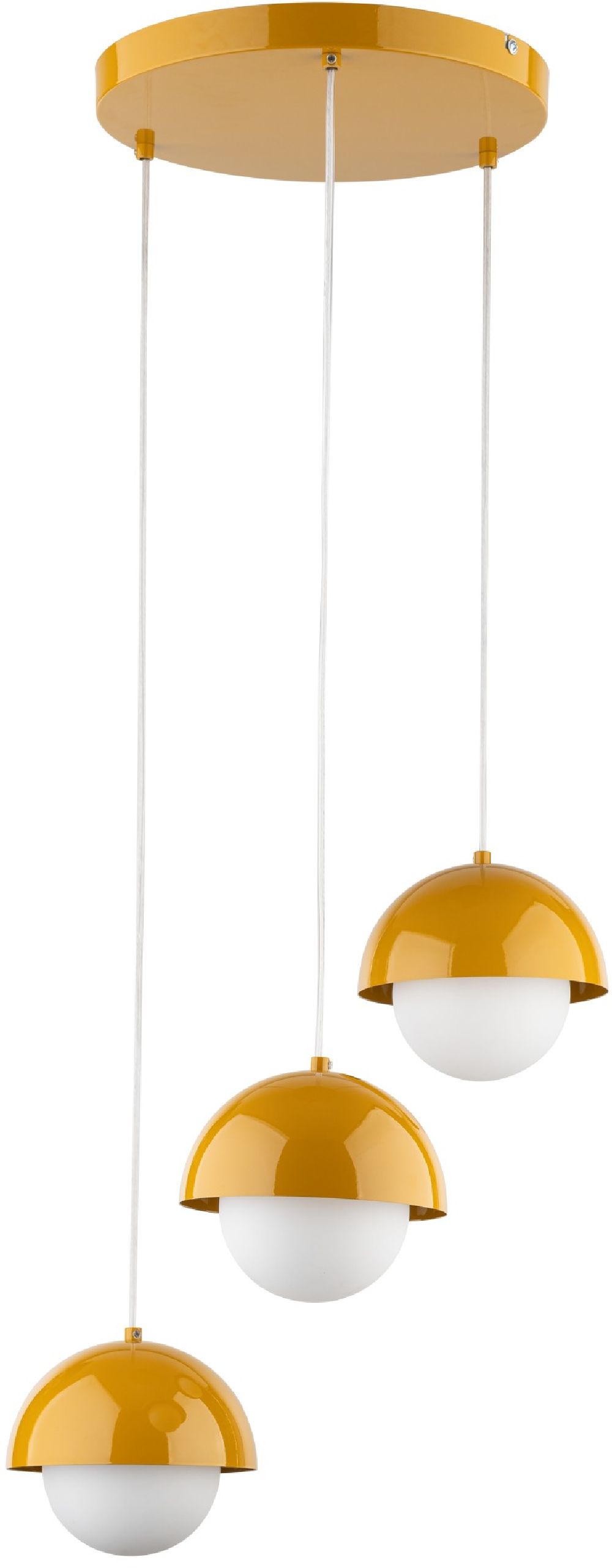 TK Lighting Bono lámpara colgante 3x8 W amarillo 10266