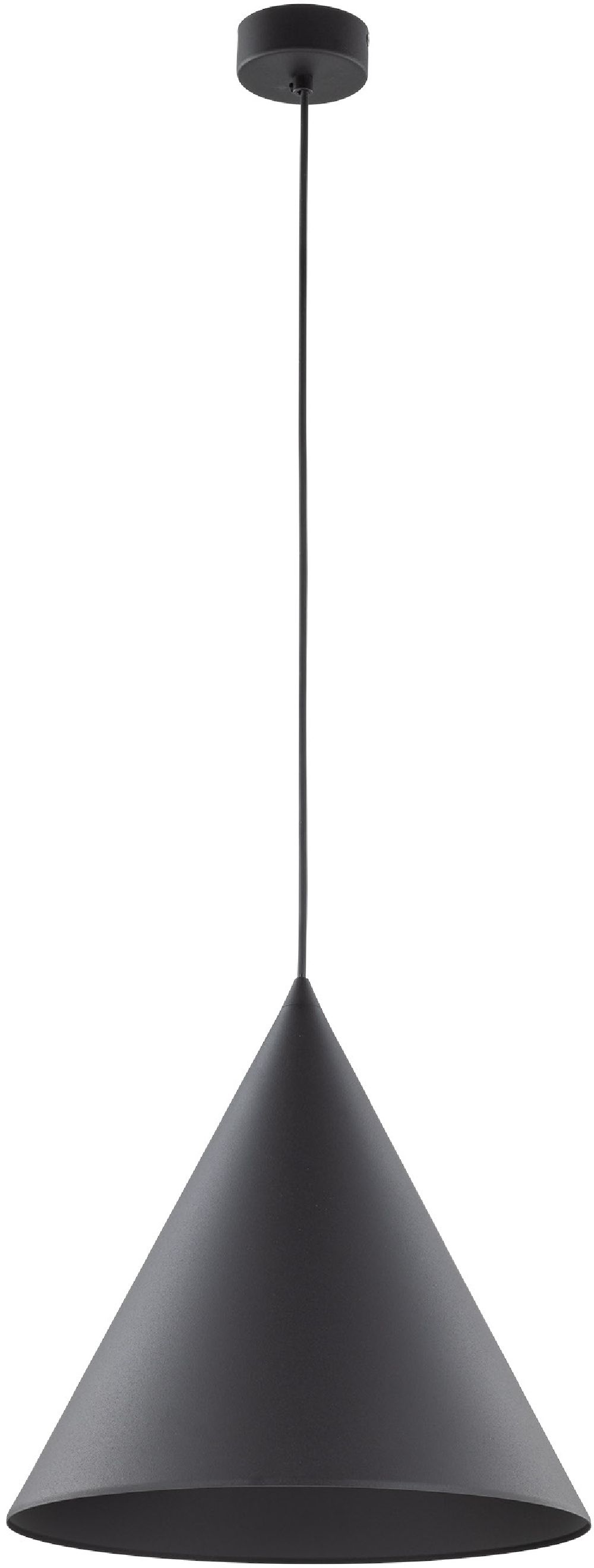 TK Lighting Cono lámpara colgante 1x15 W negro 10058