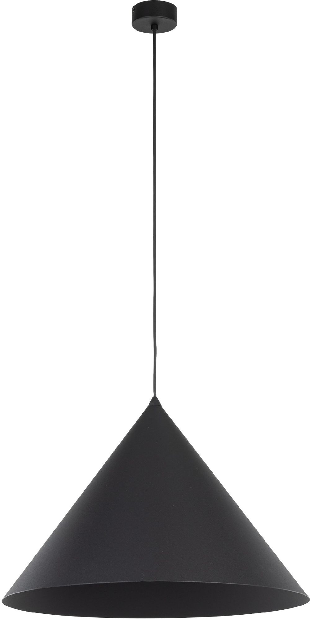 TK Lighting Cono lámpara colgante 1x15 W negro 10059