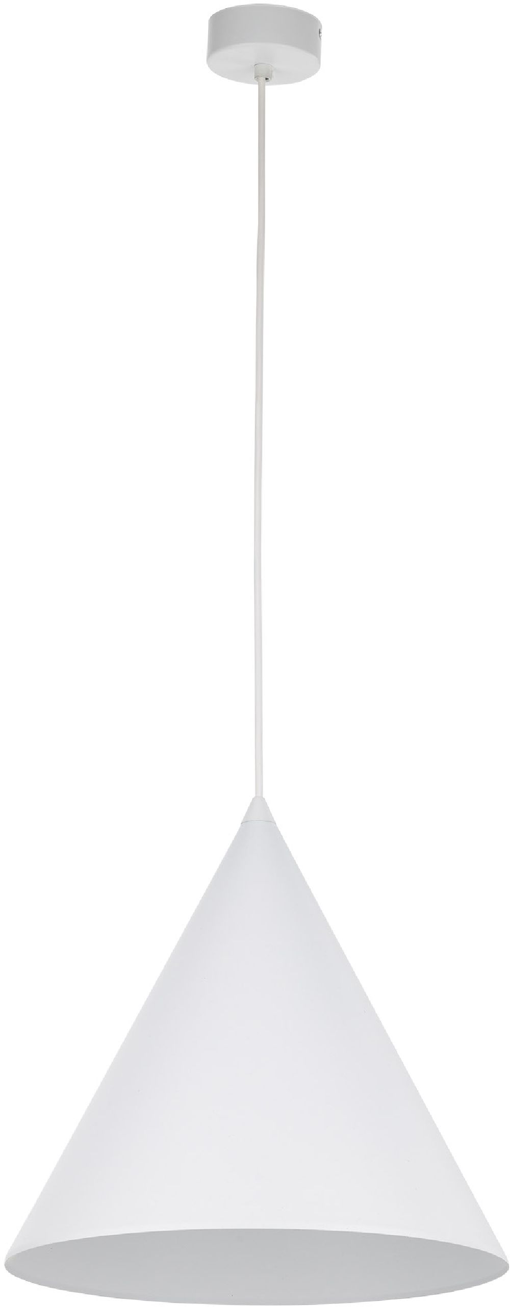 TK Lighting Cono lámpara colgante 1x15 W blanco 10008