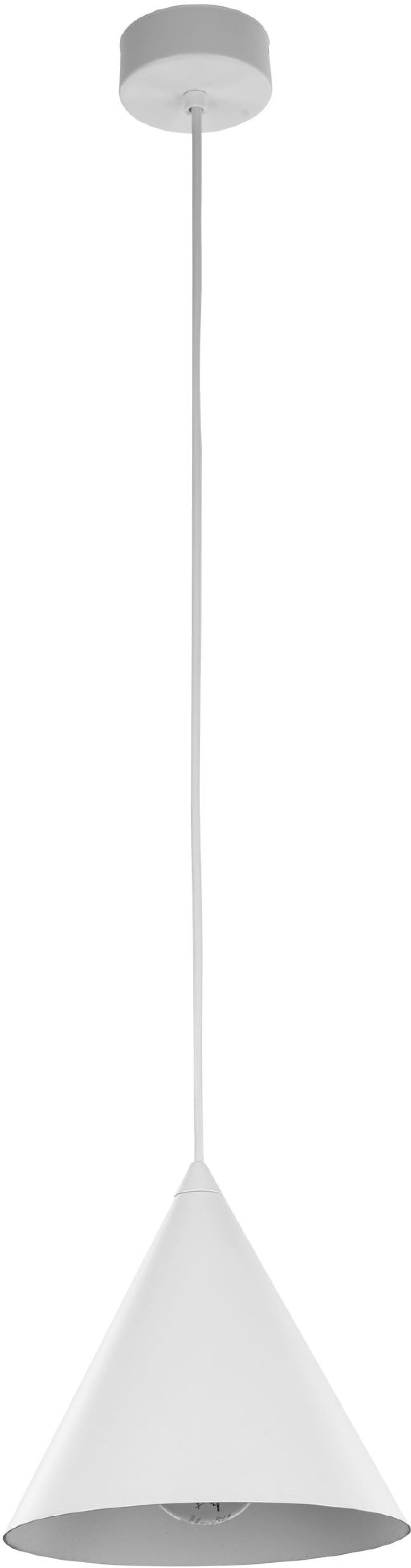 TK Lighting Cono lámpara colgante 1x15 W blanco 10007
