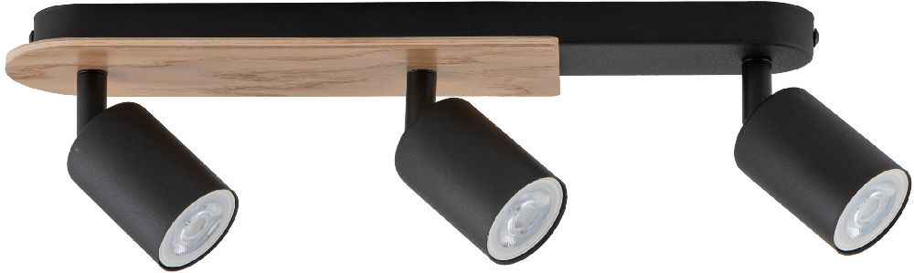 TK Lighting Cover lámpara de techo 3x10 W negro 4675
